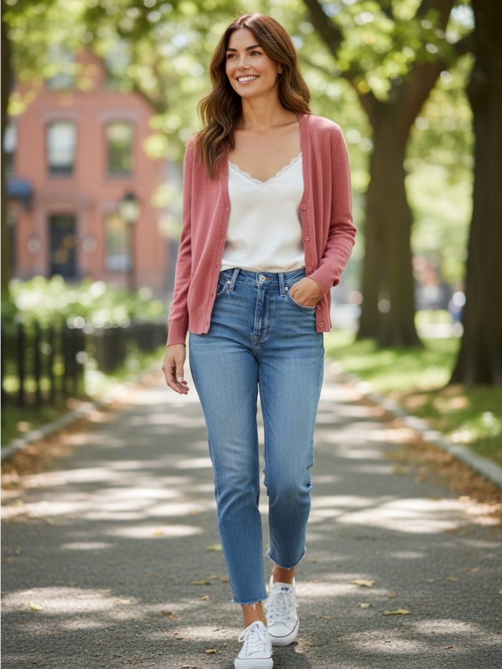 GAP Women’s Coral Pink Button-Up Cardigan Sweater! Medium! NWT